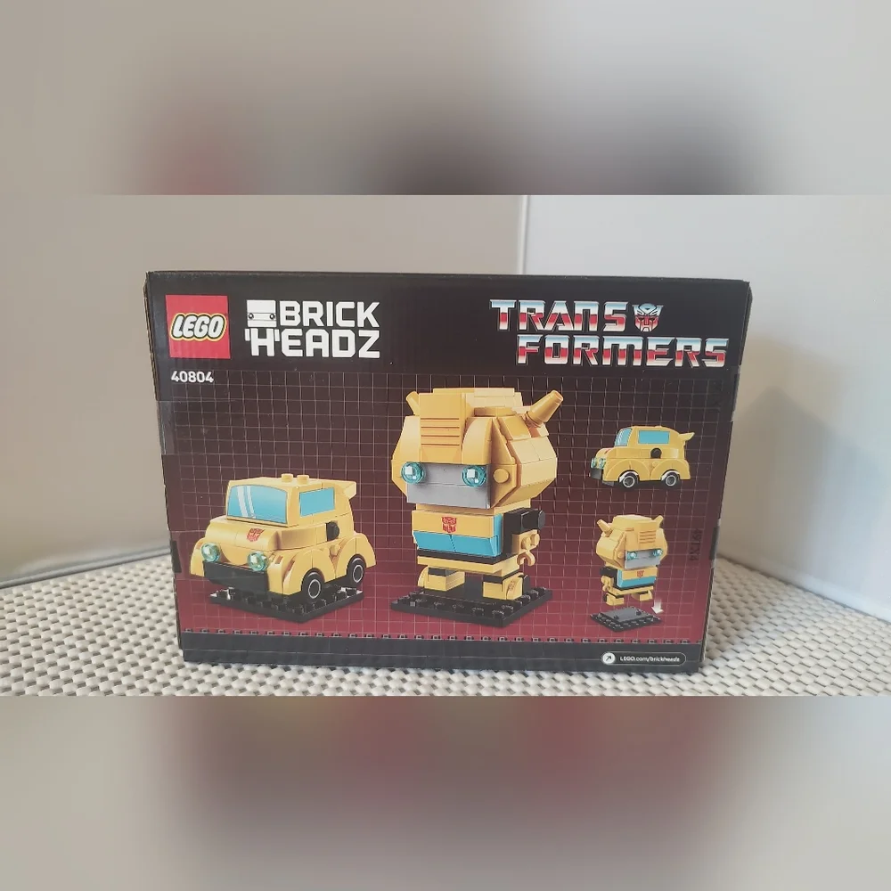 Lego 40804 Bumblebee Robot & Vehicle Transformers Brick Headz NWT Building Toy